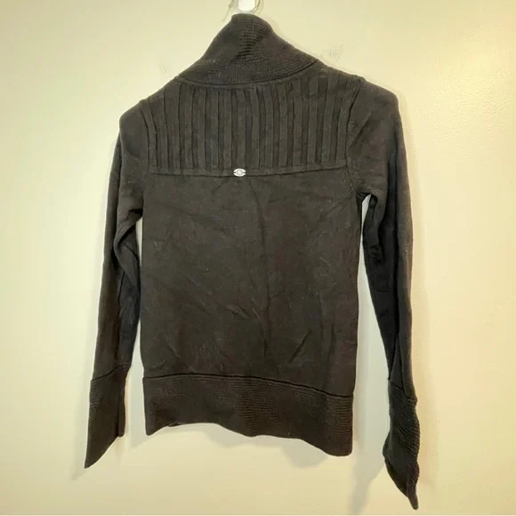 Athleta Black Mission Moto Sweater Wool blend - Picture 6 of 9